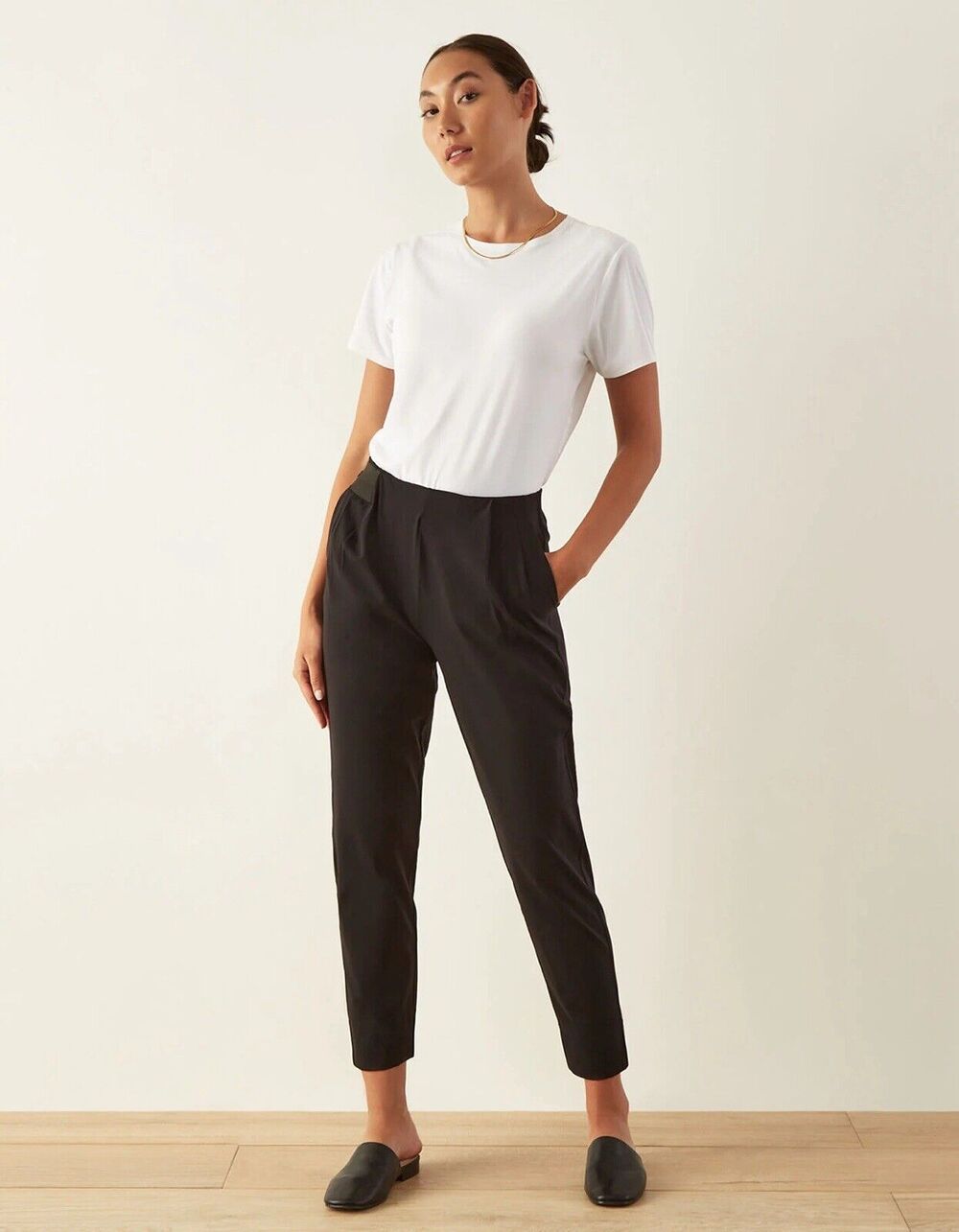 Aday Dial It Down Turn It Up Black Tailored Pull On Pants XL